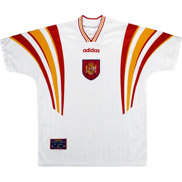 Tailandia Camiseta España Tercera equipo Retro 1996 Blanco